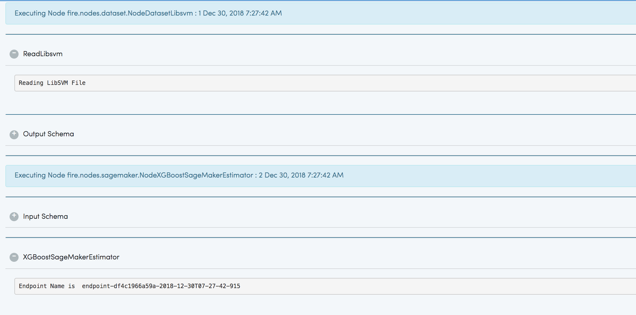 SageMaker XGBoost Execution